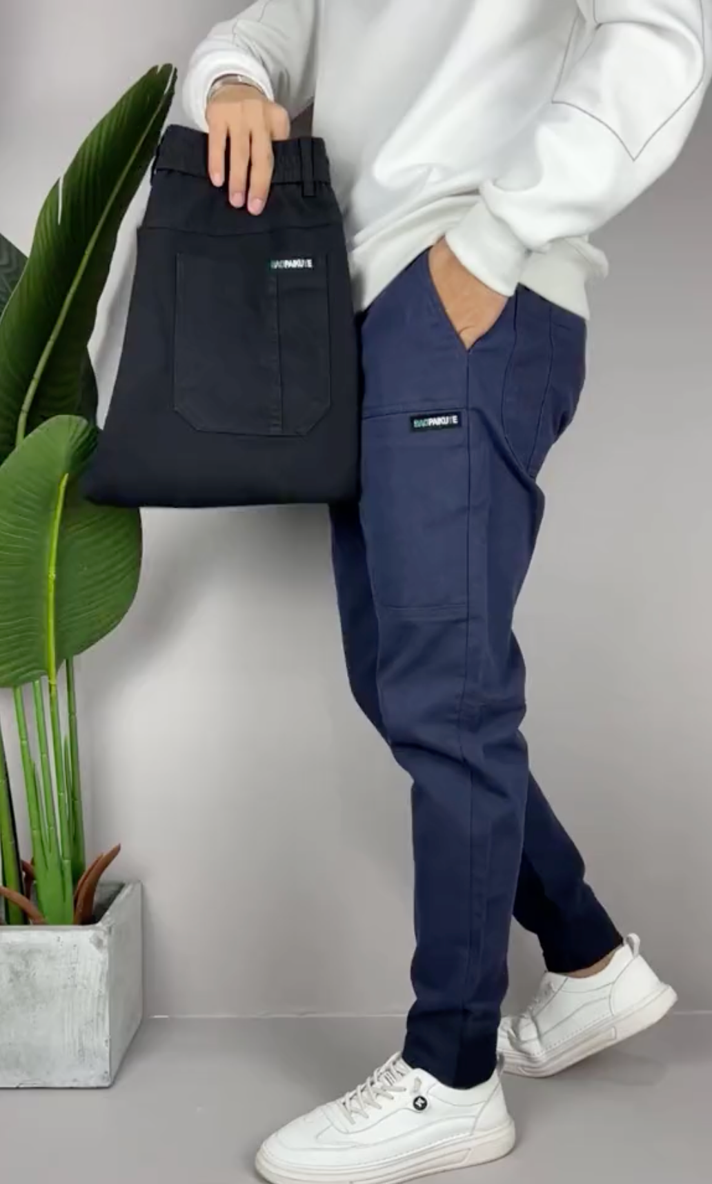 | Pantalon cargo extensible (1+1 GRATUIT!)