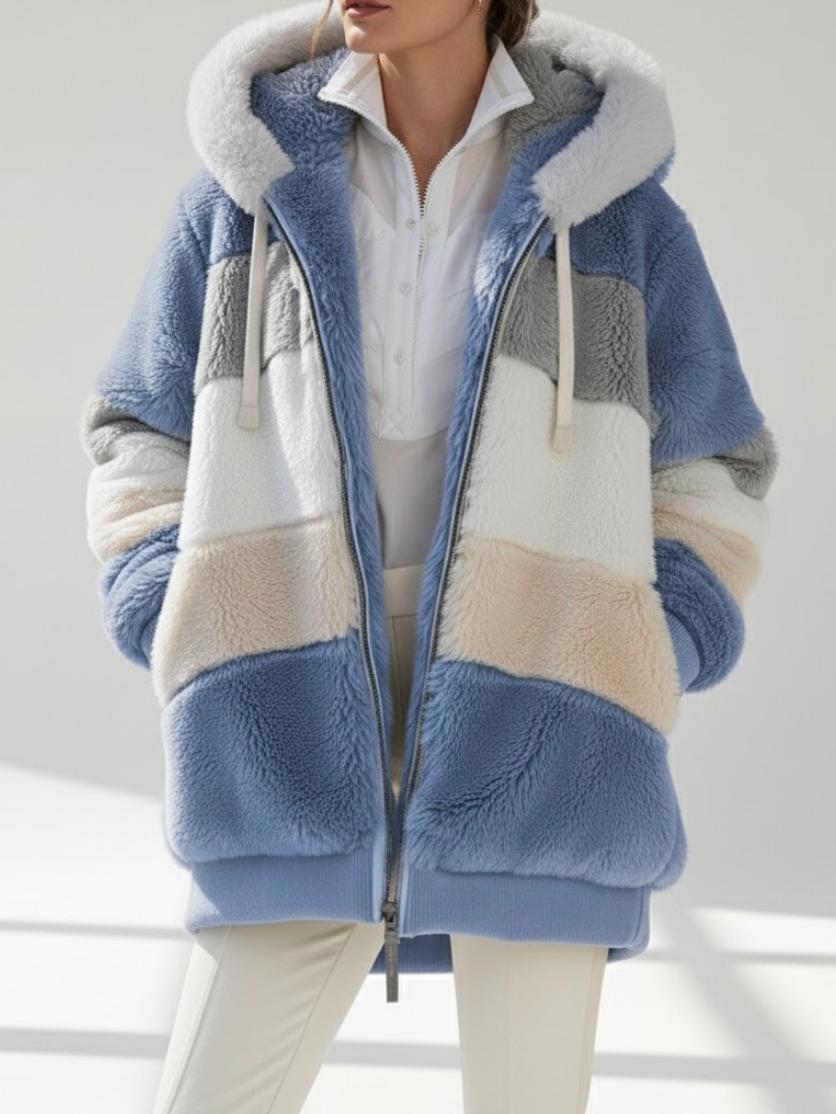 Chaqueta de invierno elegante y cálida con capucha