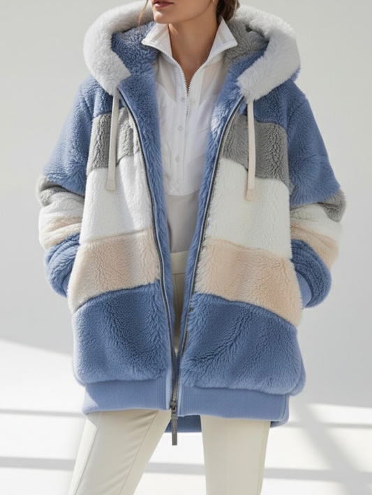 Chaqueta de invierno elegante y cálida con capucha