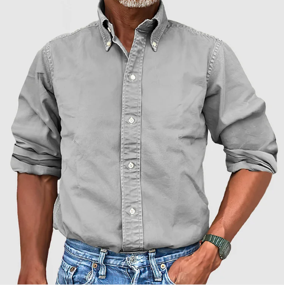 | CHEMISE À MANCHES LONGUES ANTI-PLIS POUR HOMME