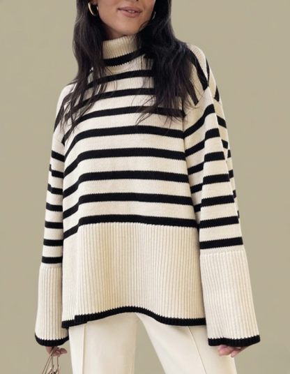 Eliane | Jersey de Rayas Elegante y Relajado