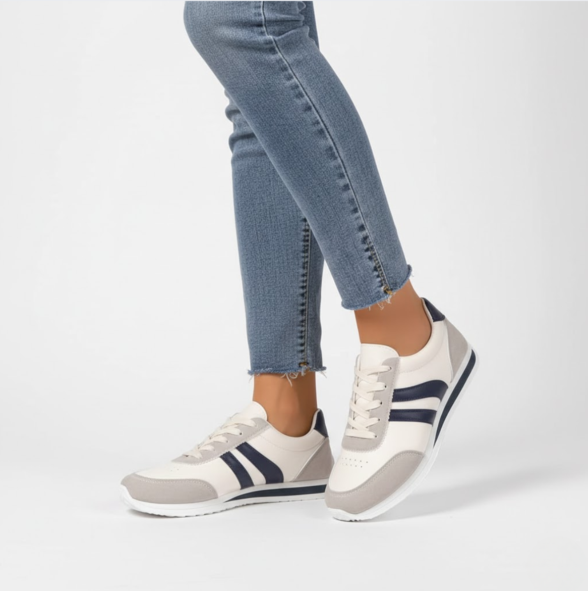 Lucienne | Zapatillas Blancas Deportivas Elegantes y Comodas