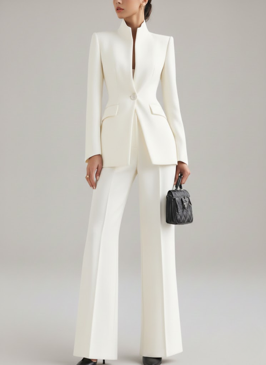 Dominique | Traje Pantalon Azul Noche Intemporal