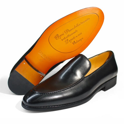 Mocasines de Cuero de Punta Fina Leonardo
