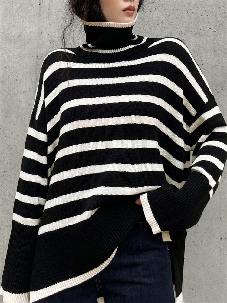 Eliane | Jersey de Rayas Elegante y Relajado