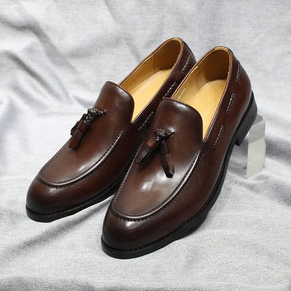Mocasines con Borlas Estilo Italiano Leonardo