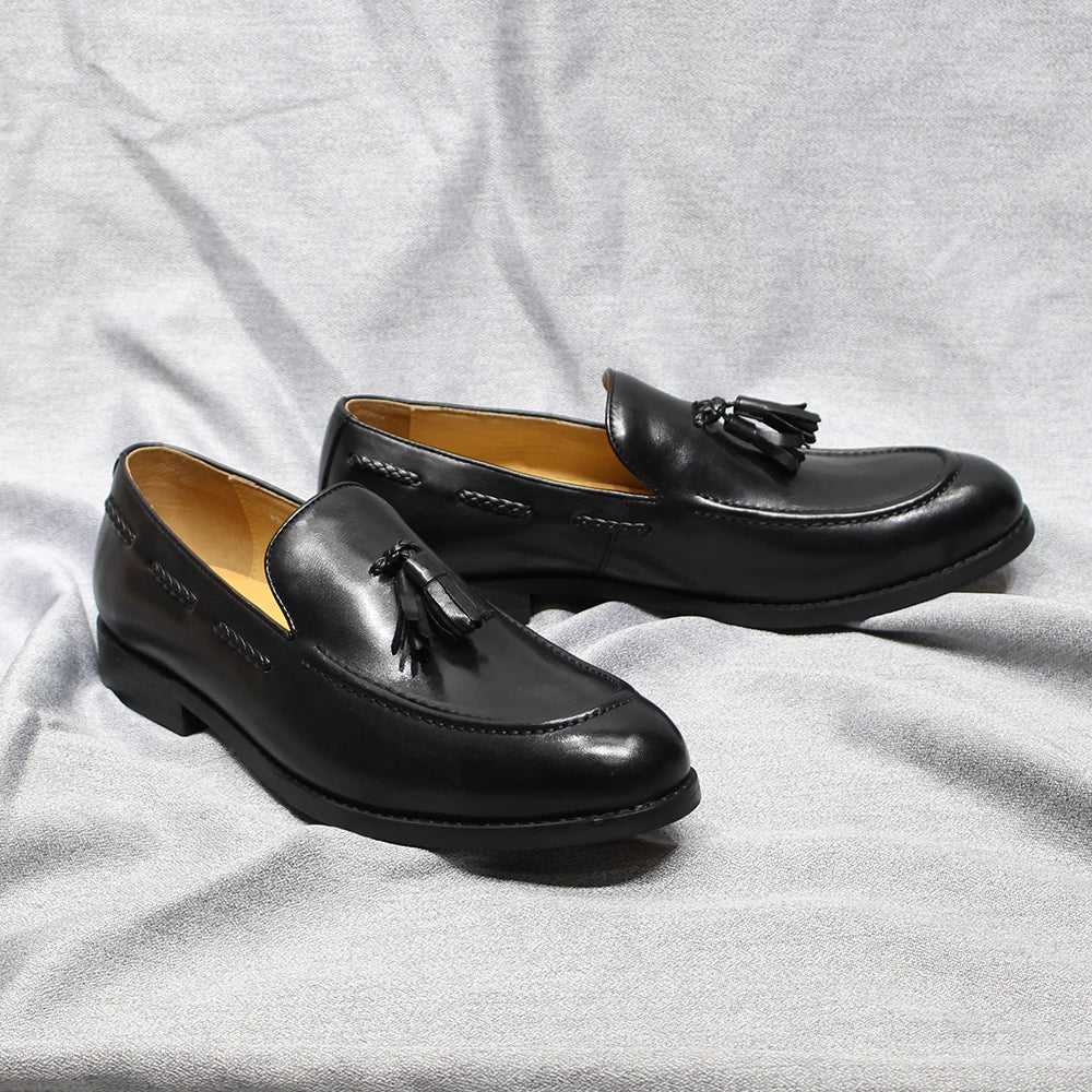 Mocasines con Borlas Estilo Italiano Leonardo