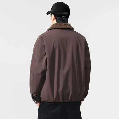 Chaqueta Casual con Cuello de Franela Leonardo