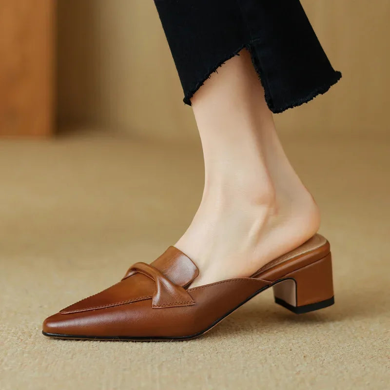 Marcella | Mules de Punta con Lazo
