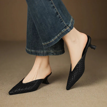 Maria | Mules Trenzadas de Punta