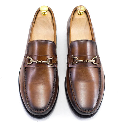Mocasines Italianos Clásicos con Cadena Leonardo
