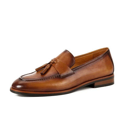 Mocasines Italianos de Cuero Genuino Leonardo