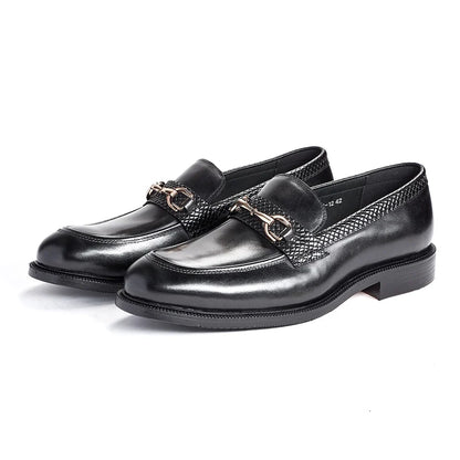 Mocasines de Negocios con Hebillas Metálicas Leonardo