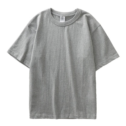 Camiseta Casual de Algodón 100% Pesado de Corte Regular