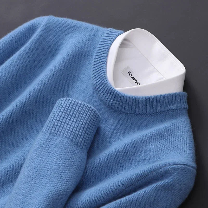 | Suéter de Cuello Redondo de Punto Suave Marestel