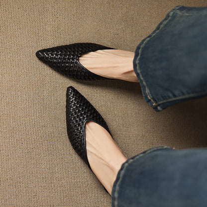 Maria | Mules Trenzadas de Punta