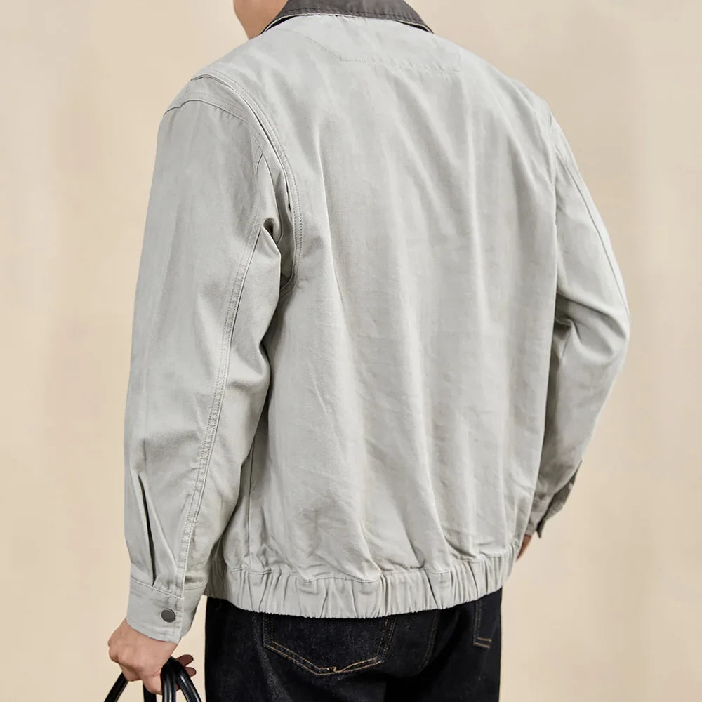 Chaqueta de Algodón Lavado Estilo Americano Leonardo