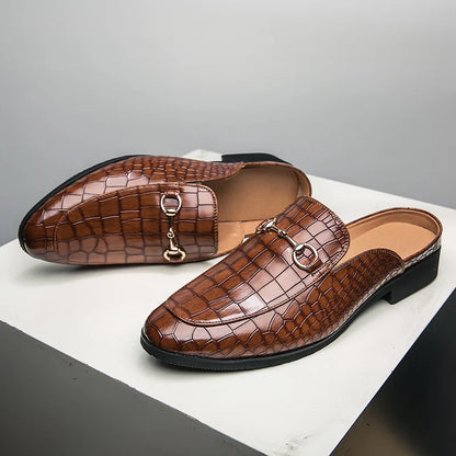 Marianna | Mules Mocasín Efecto Cocodrilo