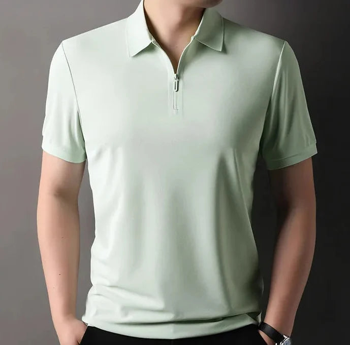 Polo Slim Fit Elástico con Media Cremallera Ramon
