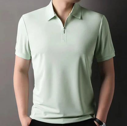Polo Slim Fit Elástico con Media Cremallera Ramon