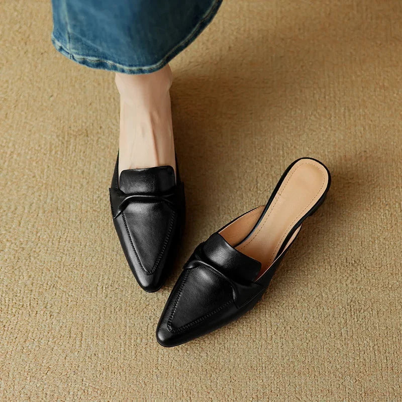 Marcella | Mules de Punta con Lazo