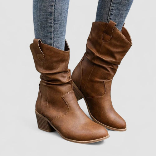 | Bottes en cuero orthopédique Vivian