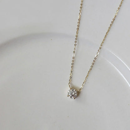 Collar Plata Chapado Oro con Circones | 45cm