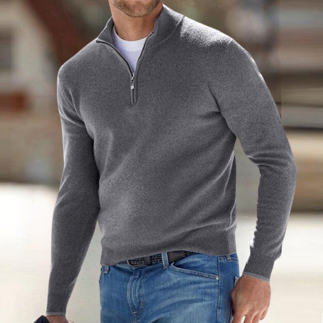| PULL ZIPPÉ POUR HOMME