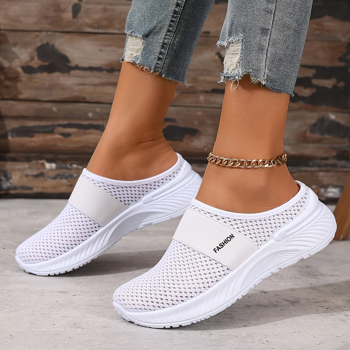 | Zapatillas Mule de Malla Transpirable Nicuelloe