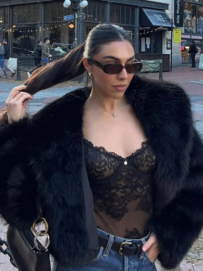 Jenna Abrigo de pelo sintético