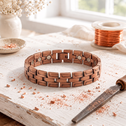 Brazalete de Cobre para Hombre Cuerda