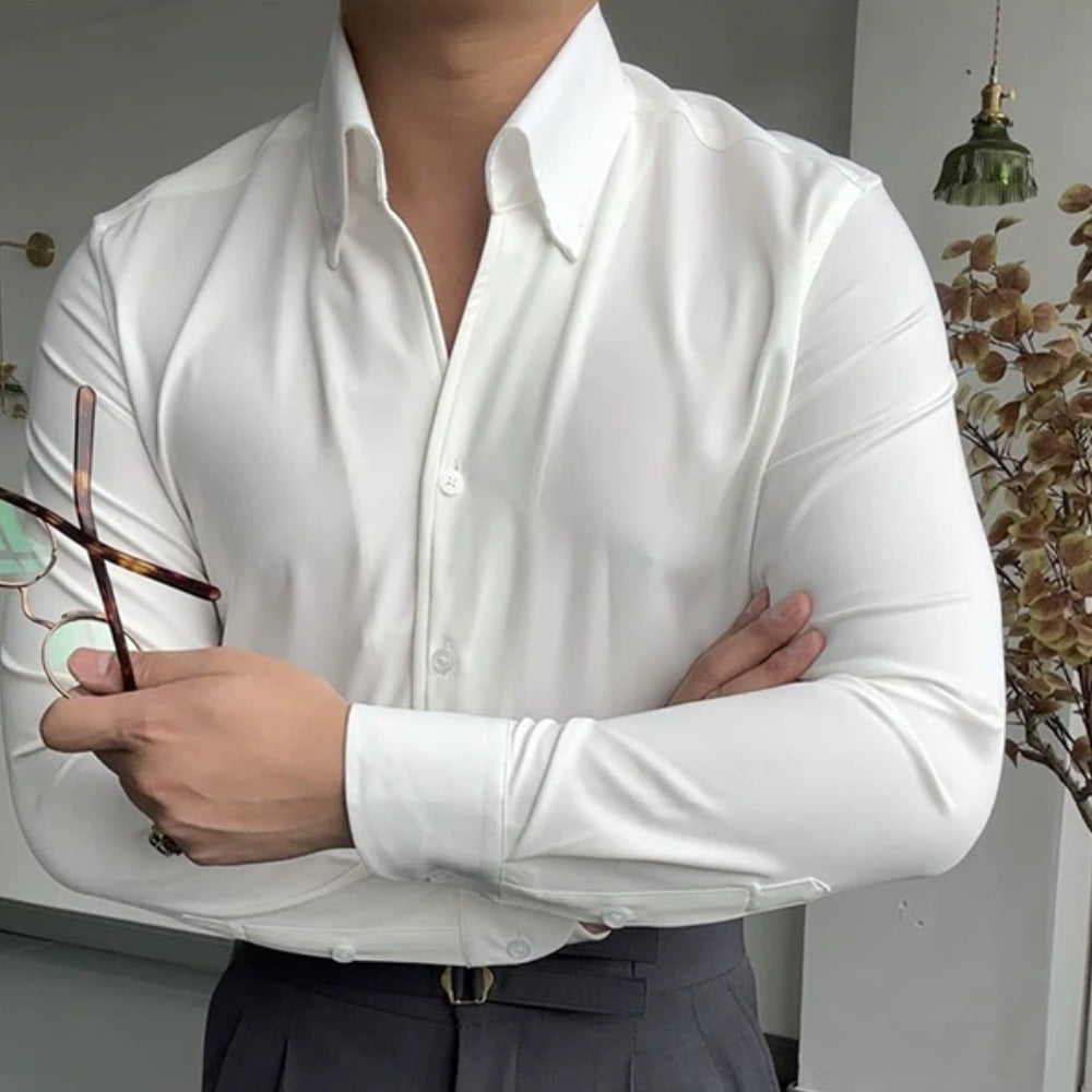 | CHEMISE ATHLÉTIQUE ITALIENNE POUR HOMME EN BAMBOU