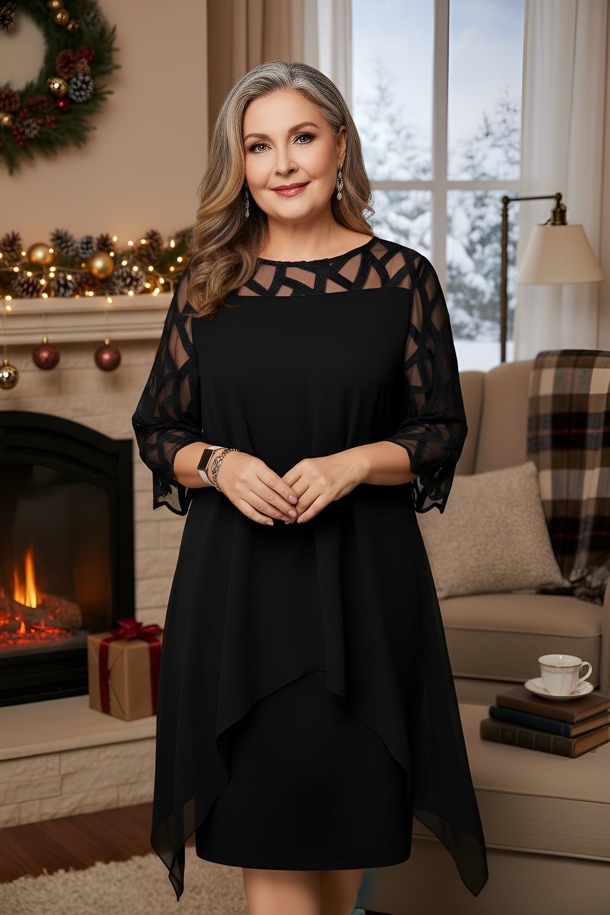 Madeleine | Vestido Elegante de Encaje Comodidad Diaria