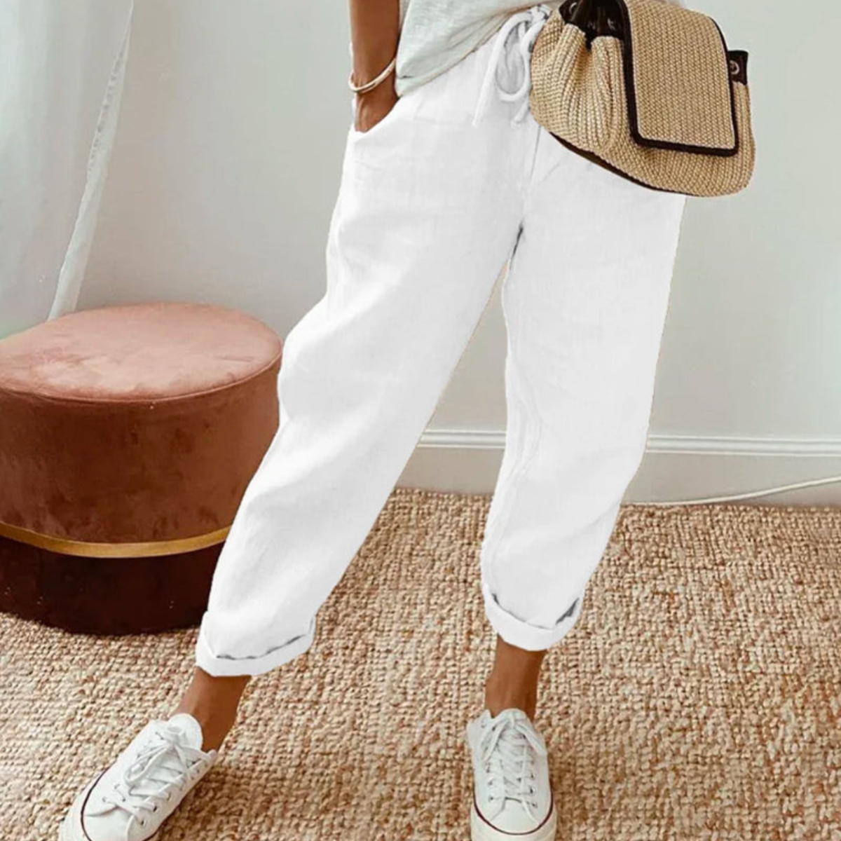 | Pantalon elegante coton