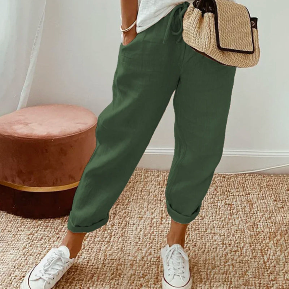 | Pantalon elegante coton