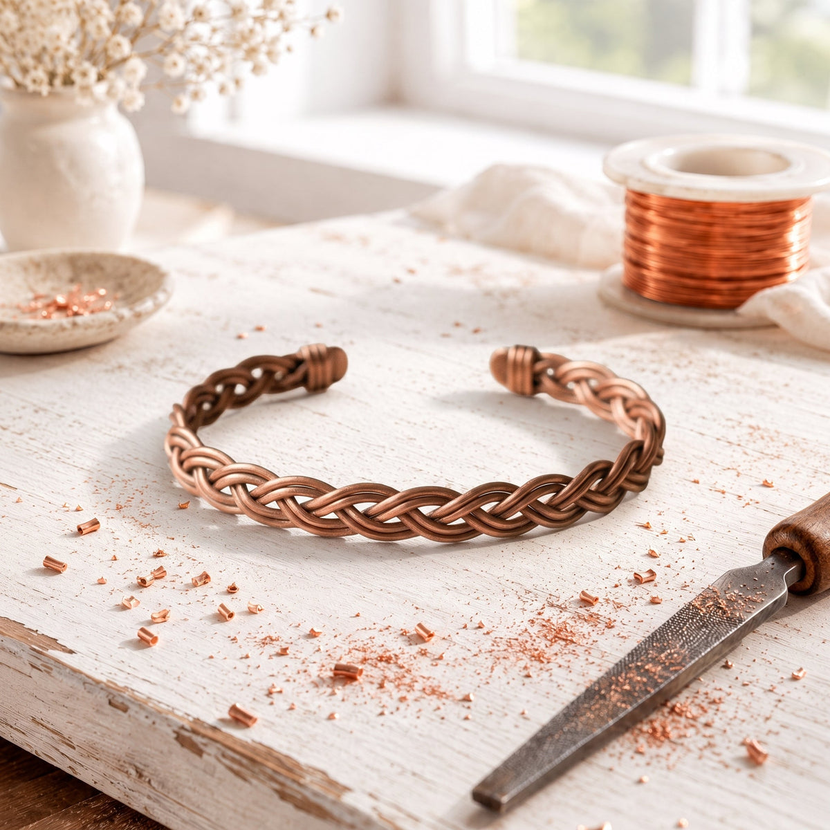 Tobillera Entwine de Cobre
