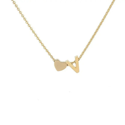 Collar de Inicial con Corazón