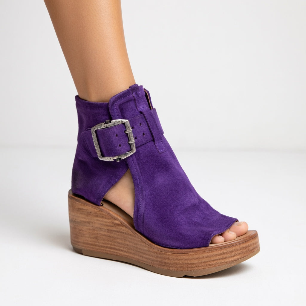 Orélisse™ | Botines Compensados Abiertos Estilo Moderno