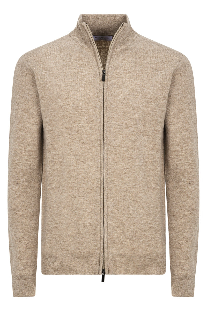 Raniero – Jersey Hombre con Cremallera Beis Elegante