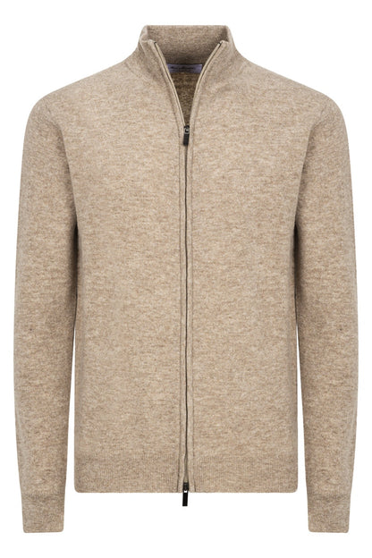 Raniero – Jersey Hombre con Cremallera Beis Elegante
