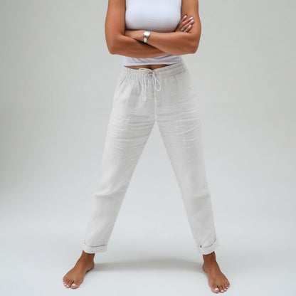Pantalón de algodón 100% cómodo y ligero