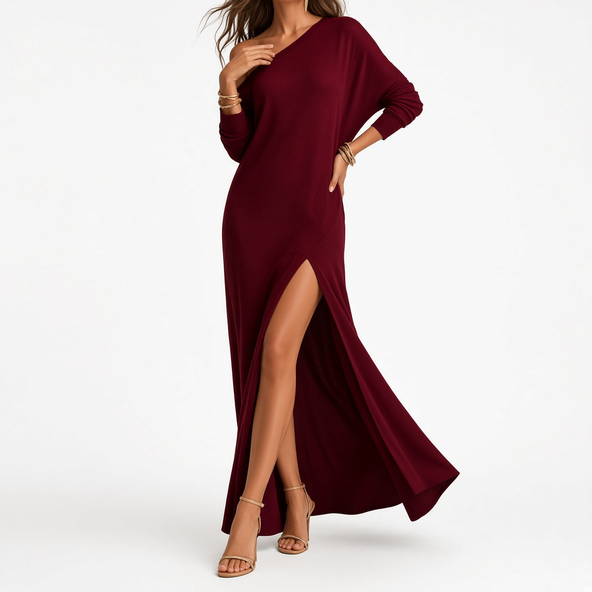 Vestido Maëvoria™ – Largo y Fluido de Elegancia Ligera