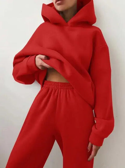 Isabella – Conjunto Sudadera con Capucha de Color Liso