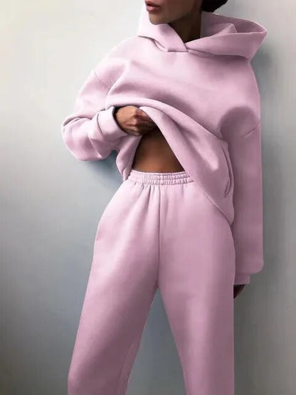 Isabella – Conjunto Sudadera con Capucha de Color Liso
