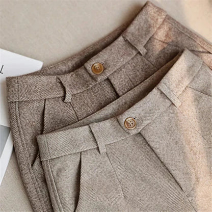 | PANTALONS ÉLÉGANTS EN PURE LAINE SUR MESURE