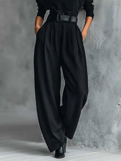 Conjunto de cuello alto y pantalón recto Cyrielle