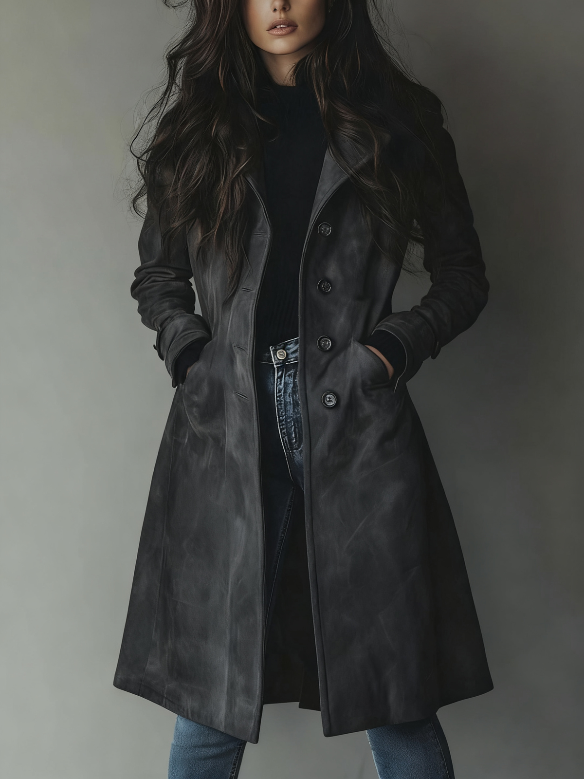 Teresa | Trench Elegante Suave e Intemporal