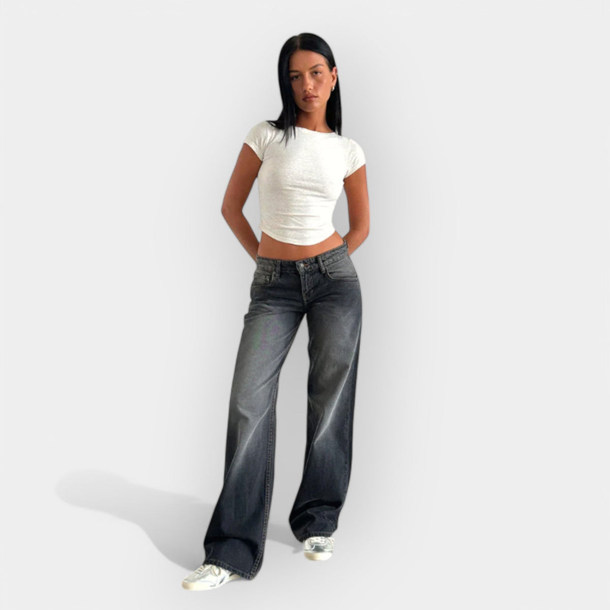 Romana - Jeans de tiro bajo