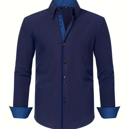 | CHEMISE ÉLÉGANTE LÉGÈRE AVEC DÉTAILS CONTRASTÉS