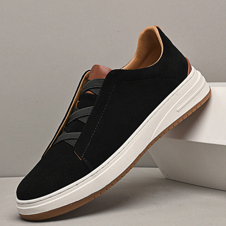 | CHAUSSURES SANS LACETS EN DAIM POUR HOMME